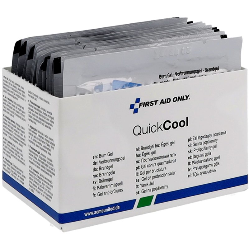 FIRST AID ONLY Quick brandwondengel, 18 zakjes à 3,5 g, theeboomolie